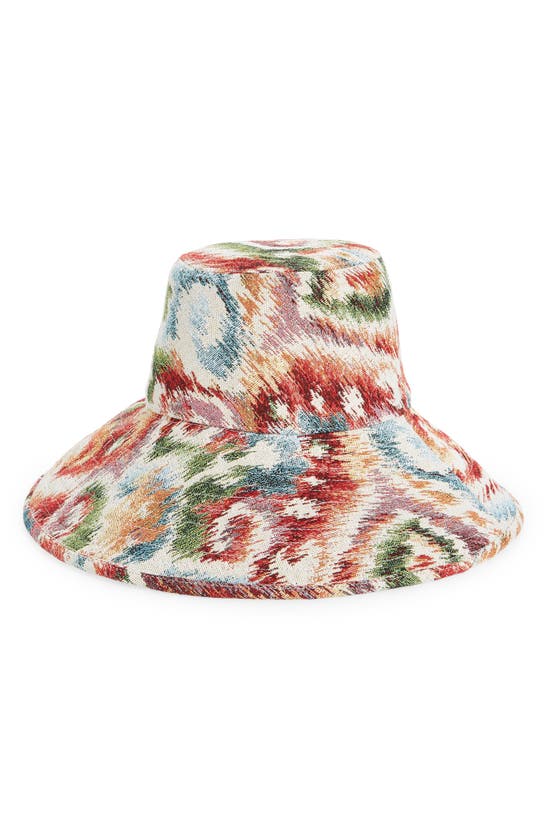 Autumn Adeigbo Blurred Print Bucket Hat In Woven Blurred