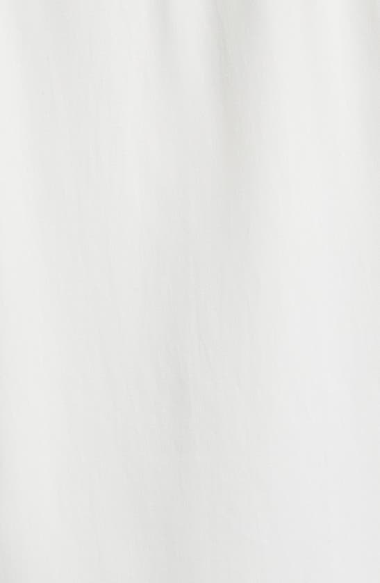 Marion Three-quarter Sleeve Twill Maternity Button-up Top In White