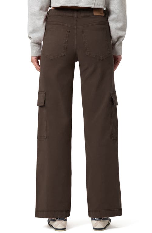 Shop Mavi Jeans Alva High Waist Straight Leg Cargo Pants In Oak Luxe Twill