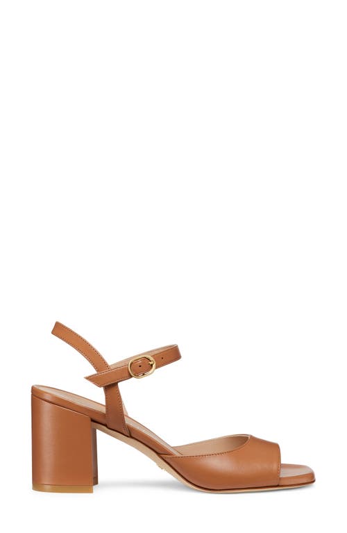 Stuart Weitzman Women's Tia 75 Block Heel Sandals In Tan