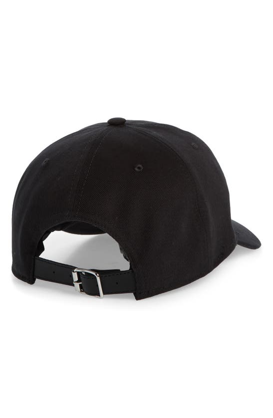 Shop Amiri Baroque Logo Dad Cotton Adjustable Baseball Cap In Black