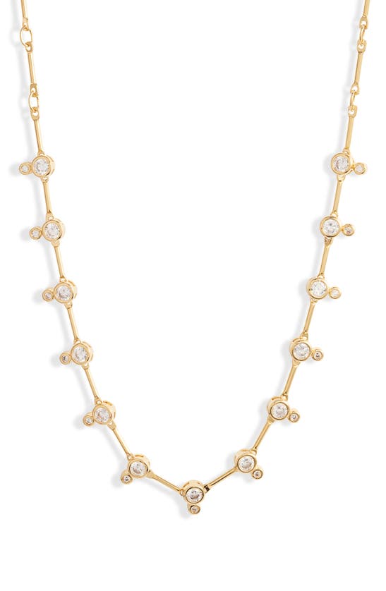 Shop Nordstrom Cubic Zirconia Collar Necklace In Clear- Gold