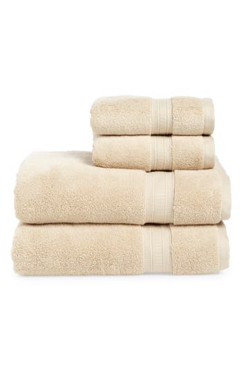 Nordstrom Rack 4-piece Zero Twist Bath Towel Set In Beige Oyster