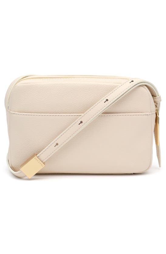 Shop Thacker Shay Leather Camera Crossbody Bag In Parchment