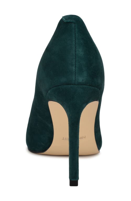 Shop Nine West Oraye Pump In Dark Green