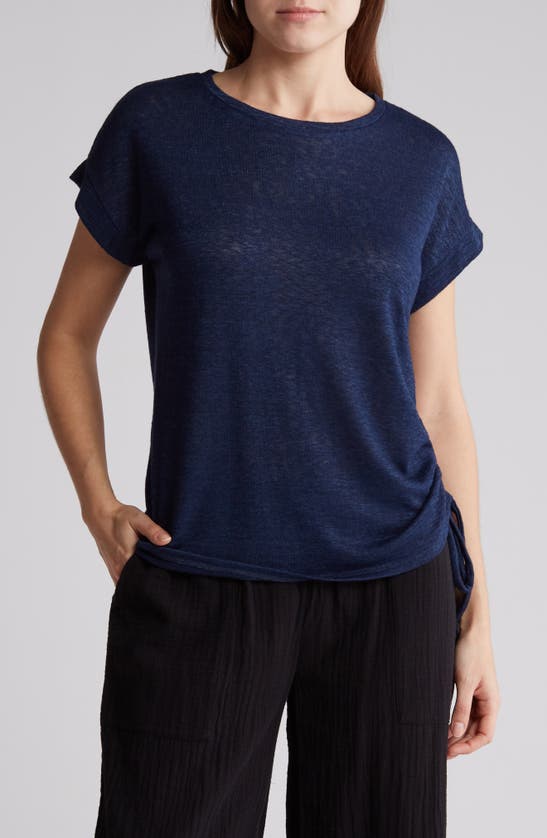 Caslon Drawstring T-shirt In Navy