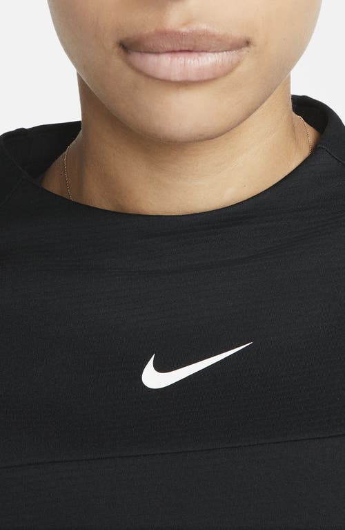 Shop Nike Dri-fit Uv Advantage Golf Top In Black/white