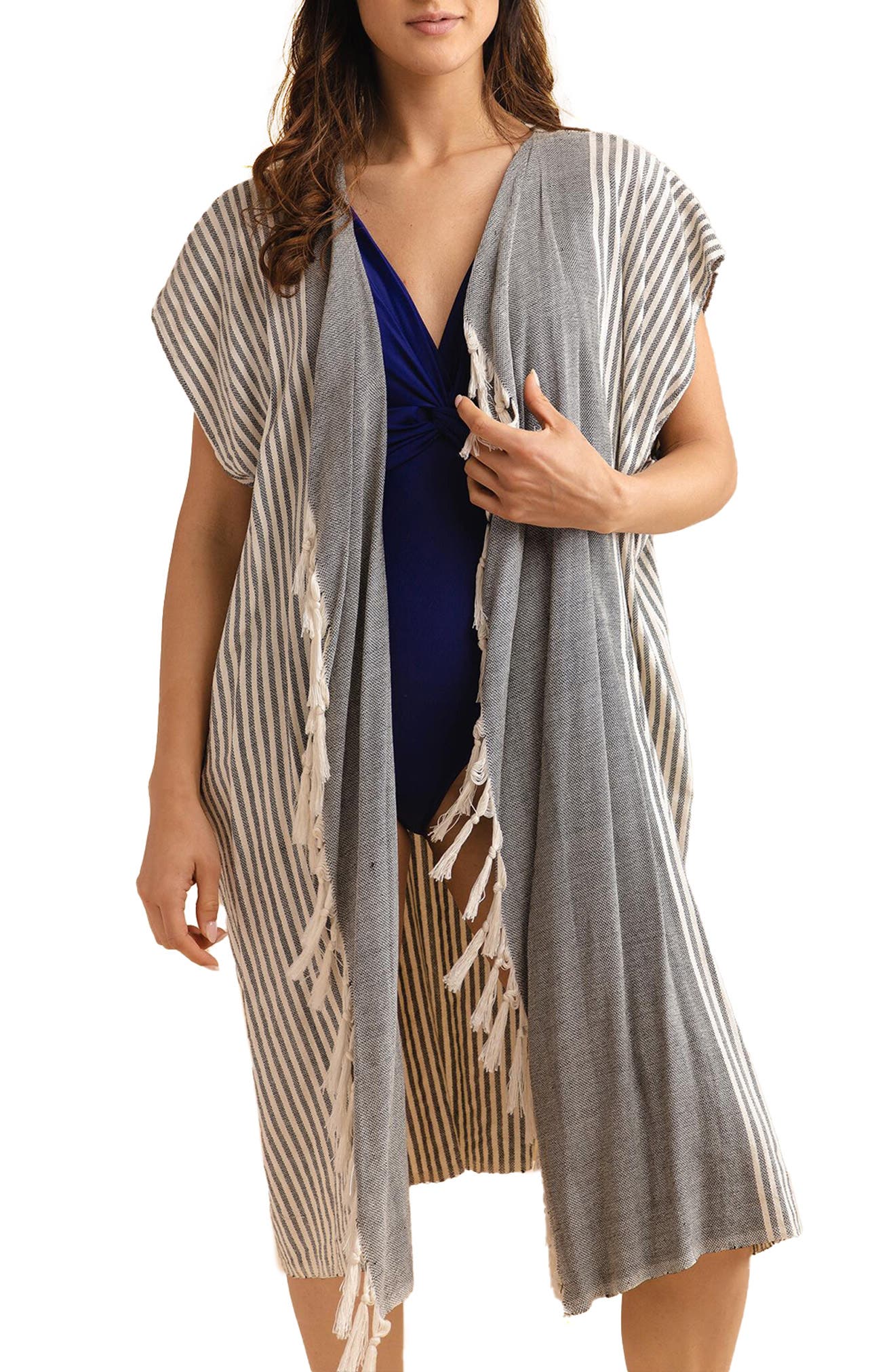 SAACHI Striped Turkish Towel Robe Nordstromrack