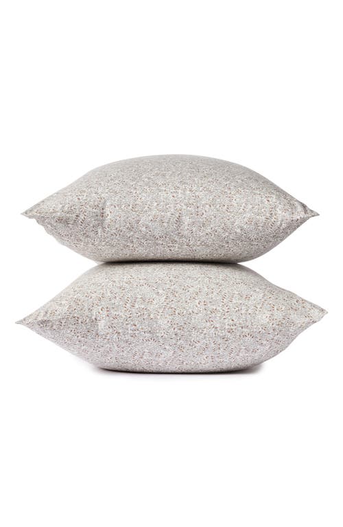 Coyuchi Set of 2 Organic Dot Pattern Percale Pillowcases in Fossil Vines at Nordstrom