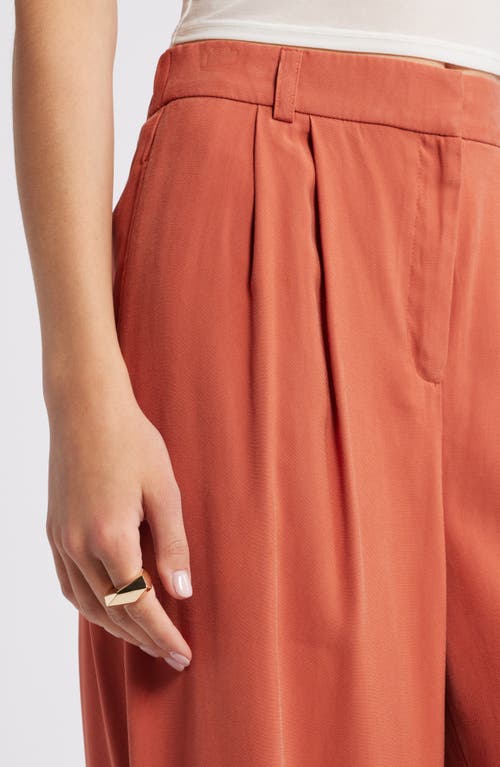 OPEN EDIT OPEN EDIT HIGH WAIST WIDE LEG TROUSERS 