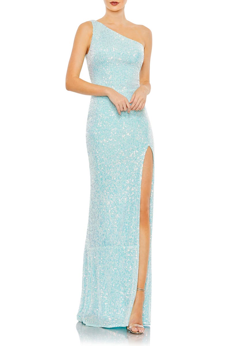 Ieena for Mac Duggal One-Shoulder Sequin Gown | Nordstrom
