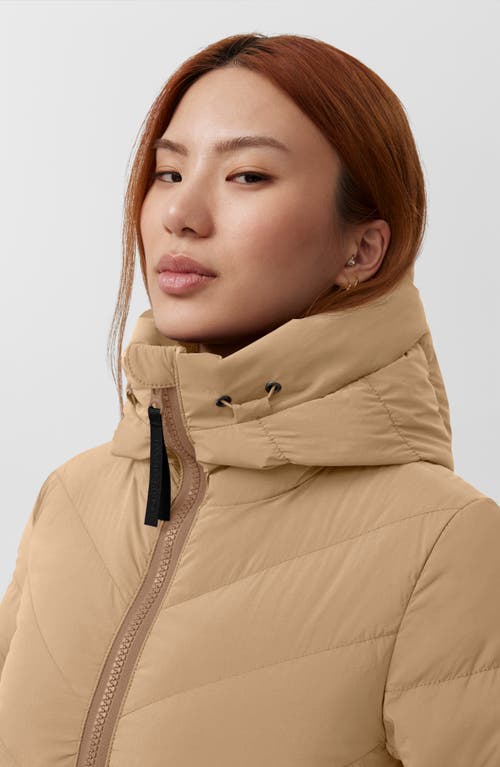 Shop Canada Goose Clair 750 Fill Power Down Puffer Coat In Desert Sand