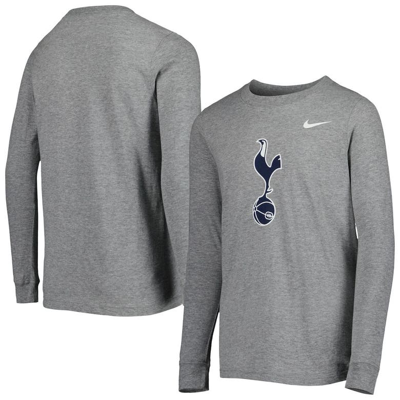 Nike Tottenham Big Kids' Long-sleeve T-shirt In Grey