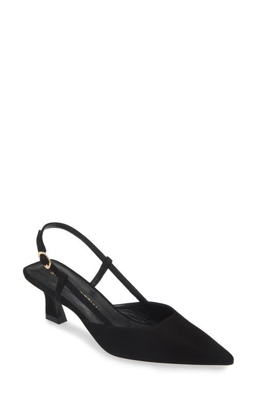 Shop Stuart Weitzman Vinnie 50 Slingback Pump In Black