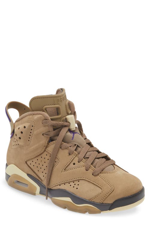 Shop Jordan Air  6 Gore-tex® Retro High Top Sneaker In Brown Kelp/gold/shadow Brown