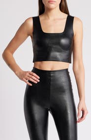 Commando Faux Leather Crop Top