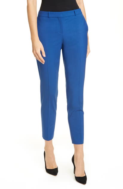 Click to view more detailed imagery on our partner's website Hugo Boss Tiluna Stretch Wool Trousers In Pilot