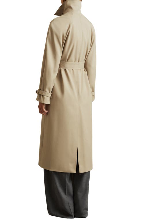 Shop Reiss Darcie Trench Coat In Khaki