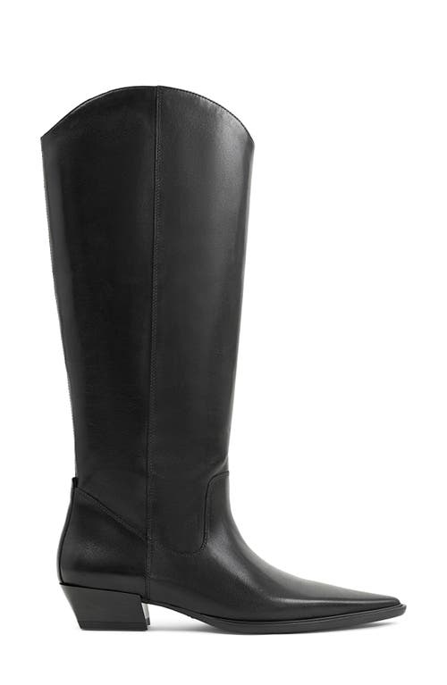 Shop Vagabond Shoemakers Cassie Pointed Toe Western Boot In Black