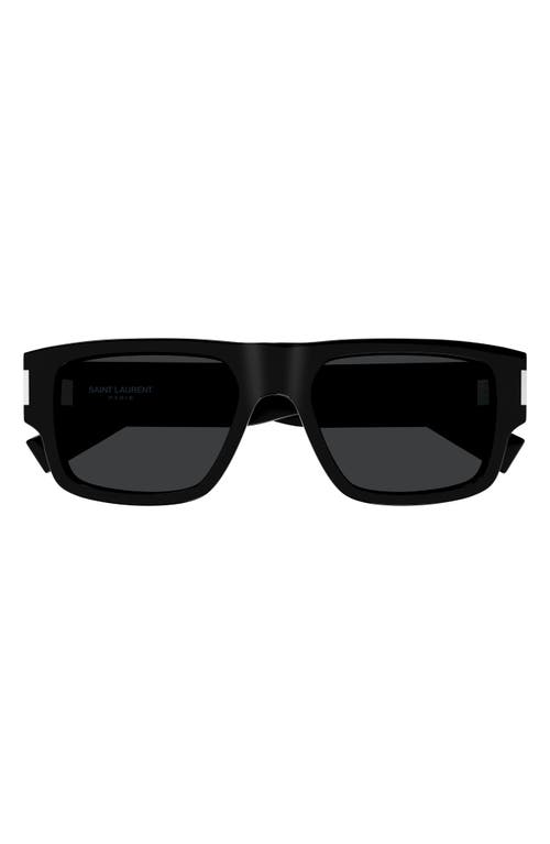 Saint Laurent 54mm Square Sunglasses in Black at Nordstrom