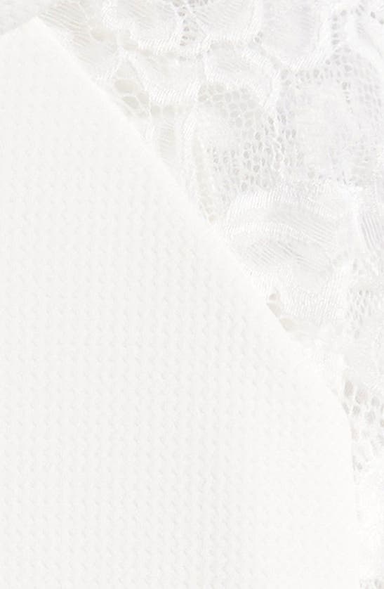 Ava & Yelly Kids' Lacy Long Sleeve Skater Dress In Off White