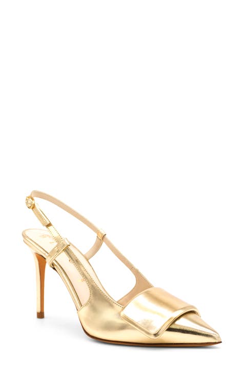 Therapy Shoes Dita Gold, Women's Heels, Sandals, Stiletto