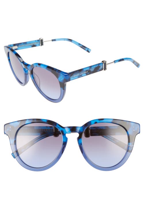 Marc Jacobs 50mm Round Sunglasses in Blue Havana at Nordstrom