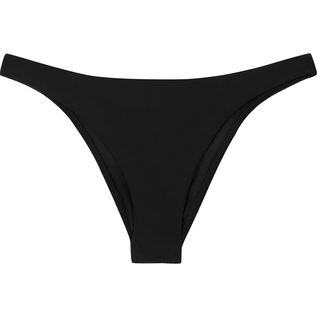 Vix Swimwear Solid Bikini Bottoms In Black