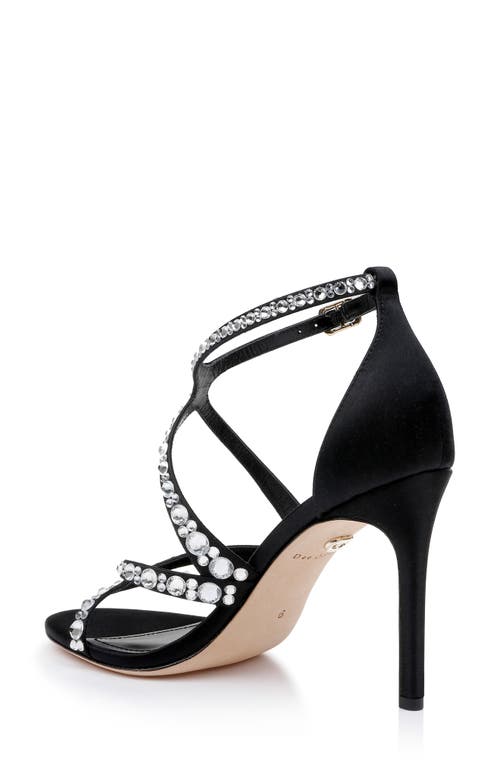 Dee Ocleppo Fiji Strappy Sandal In Black Satin