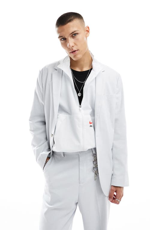 ASOS DESIGN Oversize Suit Jacket in White at Nordstrom, Size 42R