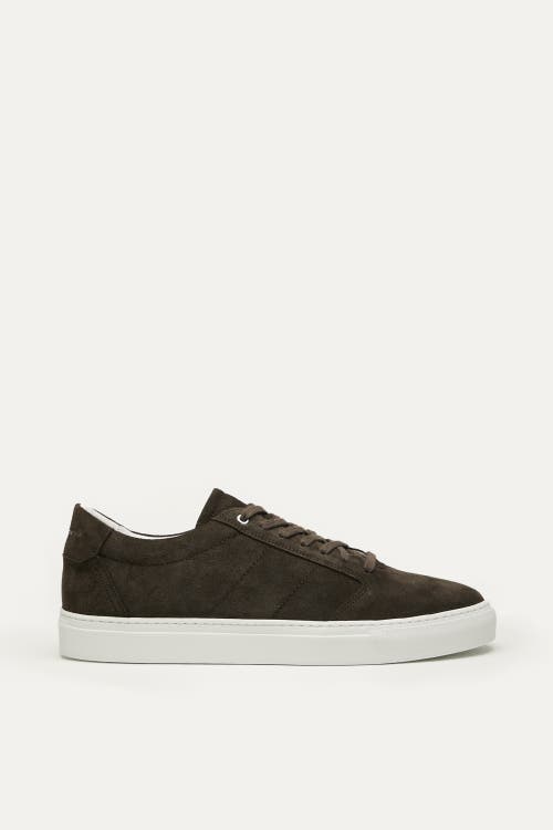 Want Les Essentiels De La Vie Want Les Essentiels Lennon 2.0 Suede Leather Low Sneaker In Dark Brown