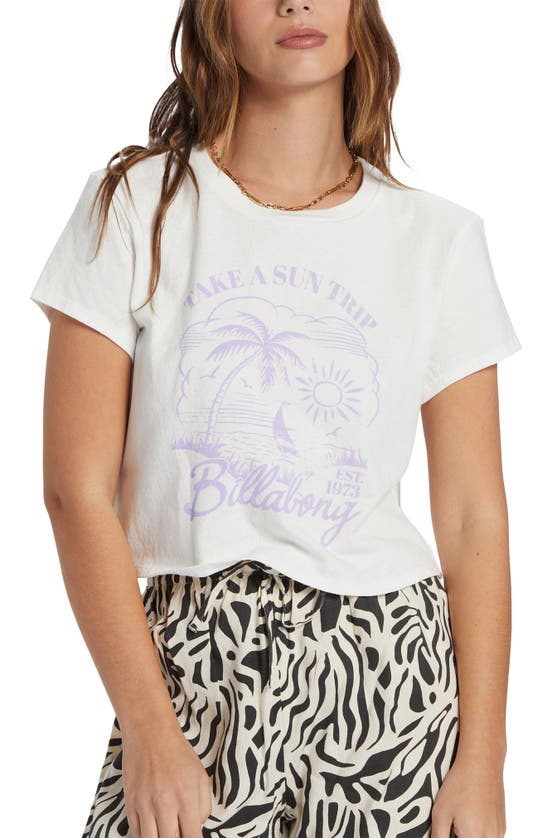 Shop Billabong Sun Trip Graphic T-shirt In Salt Crystal