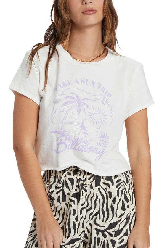 Shop Billabong ' Summer Side Collection Sun Trip Graphic T-shirt In Salt Crystal