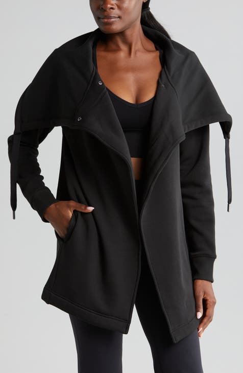 Plus Size - Fleece Drape Front Jacket - Torrid