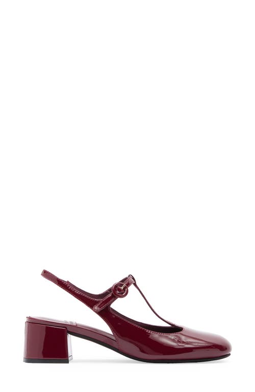 Jeffrey Campbell Wandz T-strap Pump In Red Patent