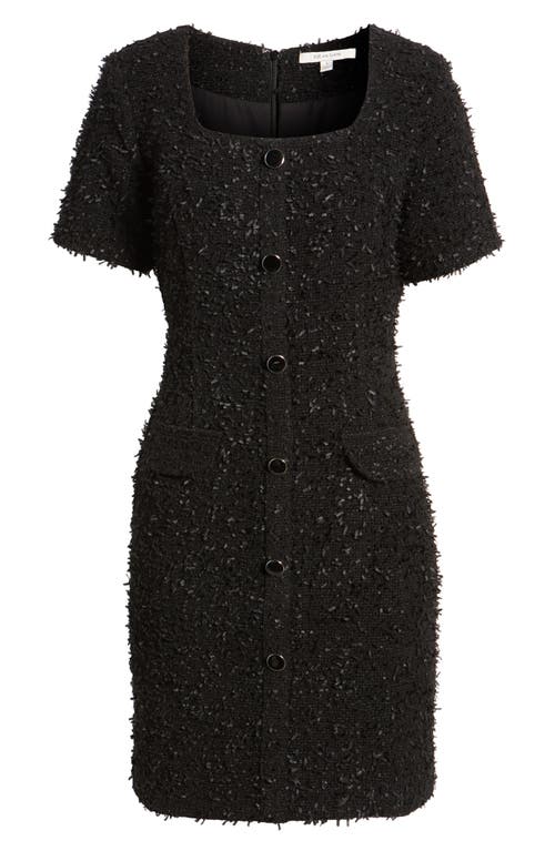 Shop Zoe And Claire Tweed Minidress In Black