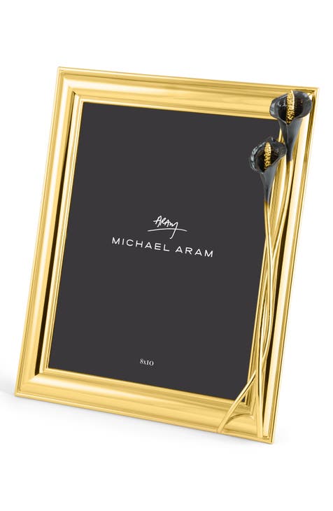 Michael Aram Wisteria Gold Wine Coaster & Stopper Set – The Little