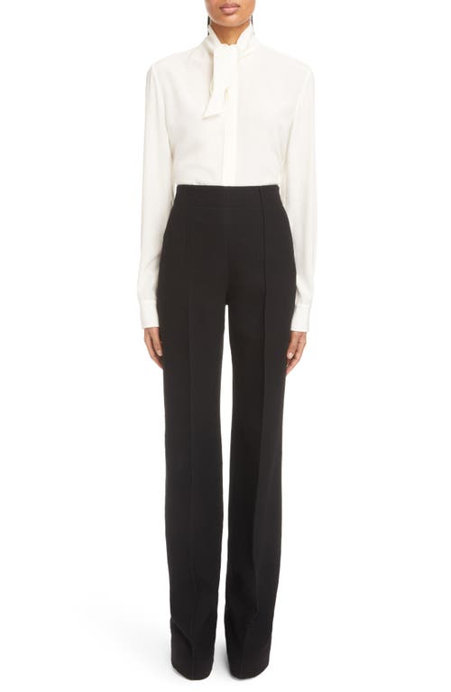 Chloé Tie Neck Silk Blouse 24U-Buttercream at Nordstrom, Us