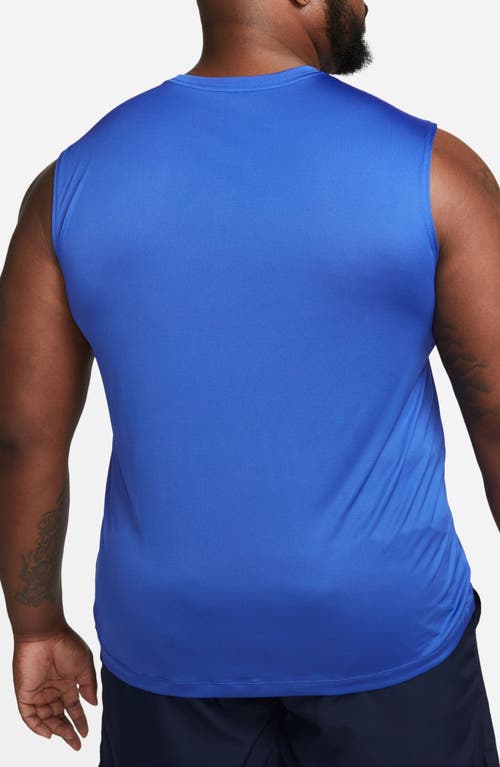 Shop Nike Dri-fit Legend Fitness Muscle T-shirt In Game Royal/black