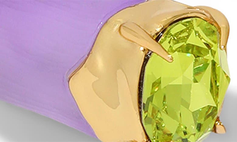 Shop Alexis Bittar Bonbon Crystal Lucite® Hinged Bracelet In Amethyst