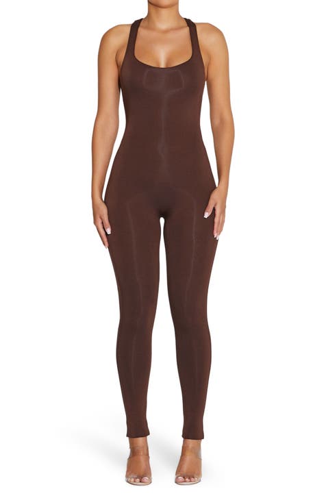 Naked Wardrobe The Hole'd Down Jumpsuit - Macy's