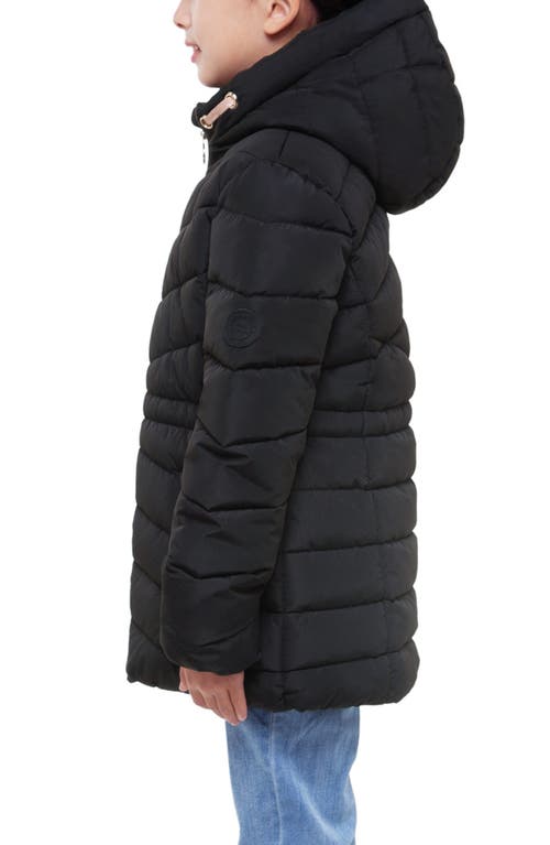 Rokka&rolla Kids' Shower Resistant Puffer Jacket In Black