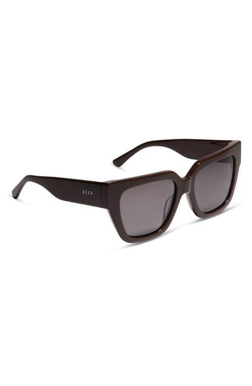 Shop Diff Remi Ii 53mm Polarized Square Sunglasses In Truffle/grey