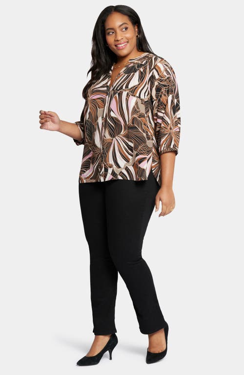 NYDJ NYDJ SEMISHEER PINTUCK BLOUSE 