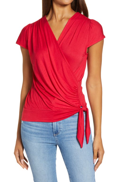 Loveappella Faux Wrap Top at Nordstrom,
