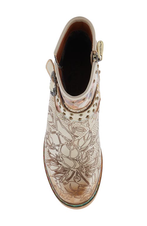 L'artiste By Spring Step Branchout Platform Bootie In Beige Multi
