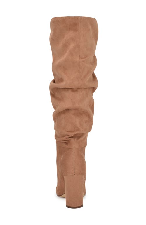 Shop Nine West Magnett Slouch Knee High Boot In Medium Natural