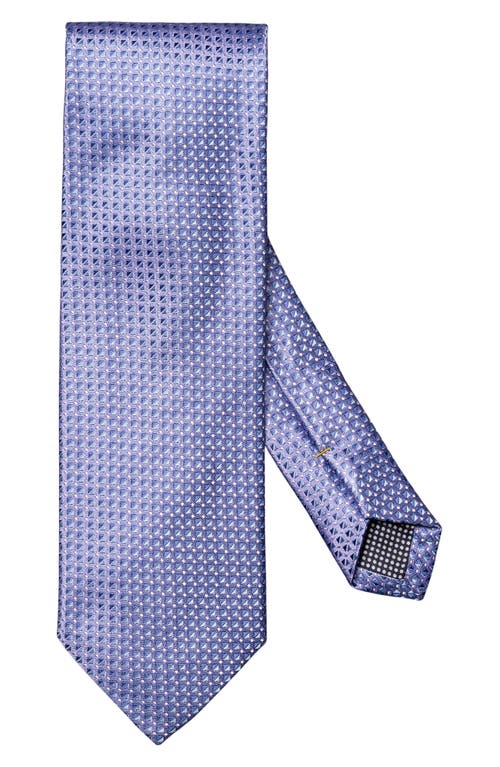 Eton Triangle Neat Silk Tie in Medium Purple at Nordstrom