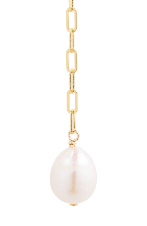 Shop Eliou Éliou Lillie Freshwater Pearl Drop Earrings In Gold/pearl