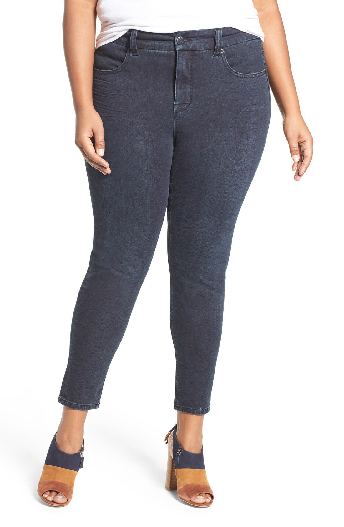 Melissa McCarthy Seven7 Pencil Leg Jeans (Bitter) (Plus Size) Nordstrom